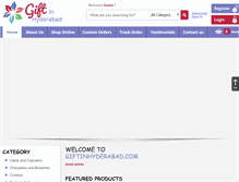 Tablet Screenshot of giftinhyderabad.com